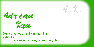 adrian kun business card